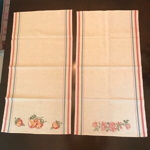 2 Vintage Tea Towels